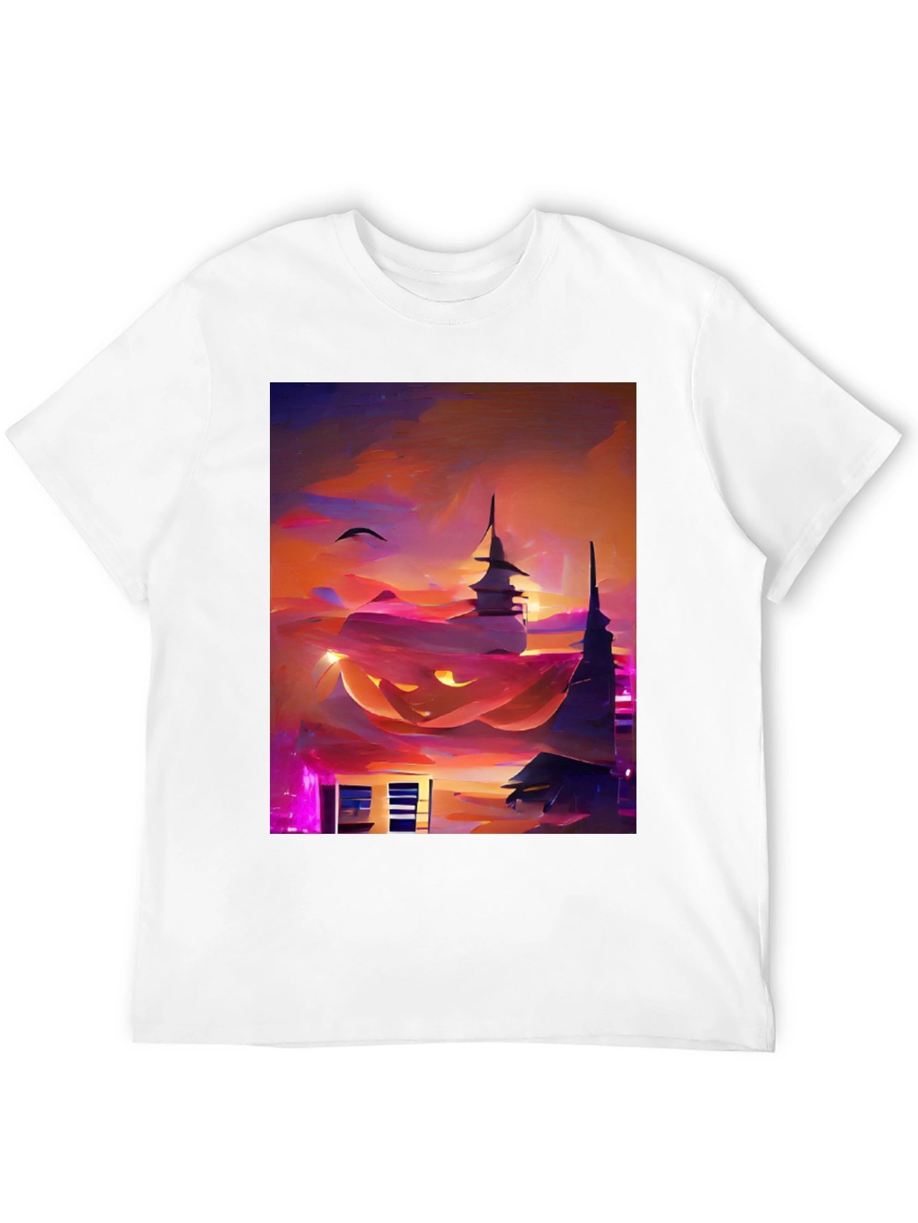 Halloween Cityscape Graphic Tee