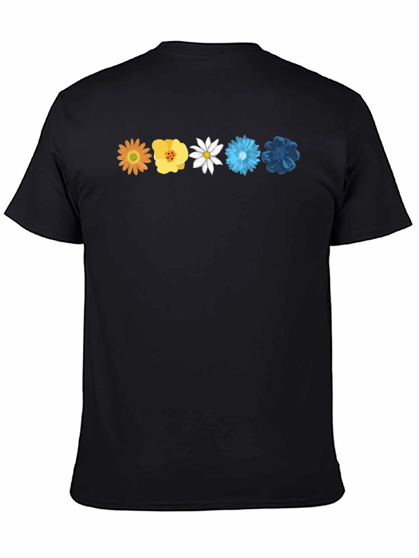Floral Spectrum T-Shirt - Unique Flower Design