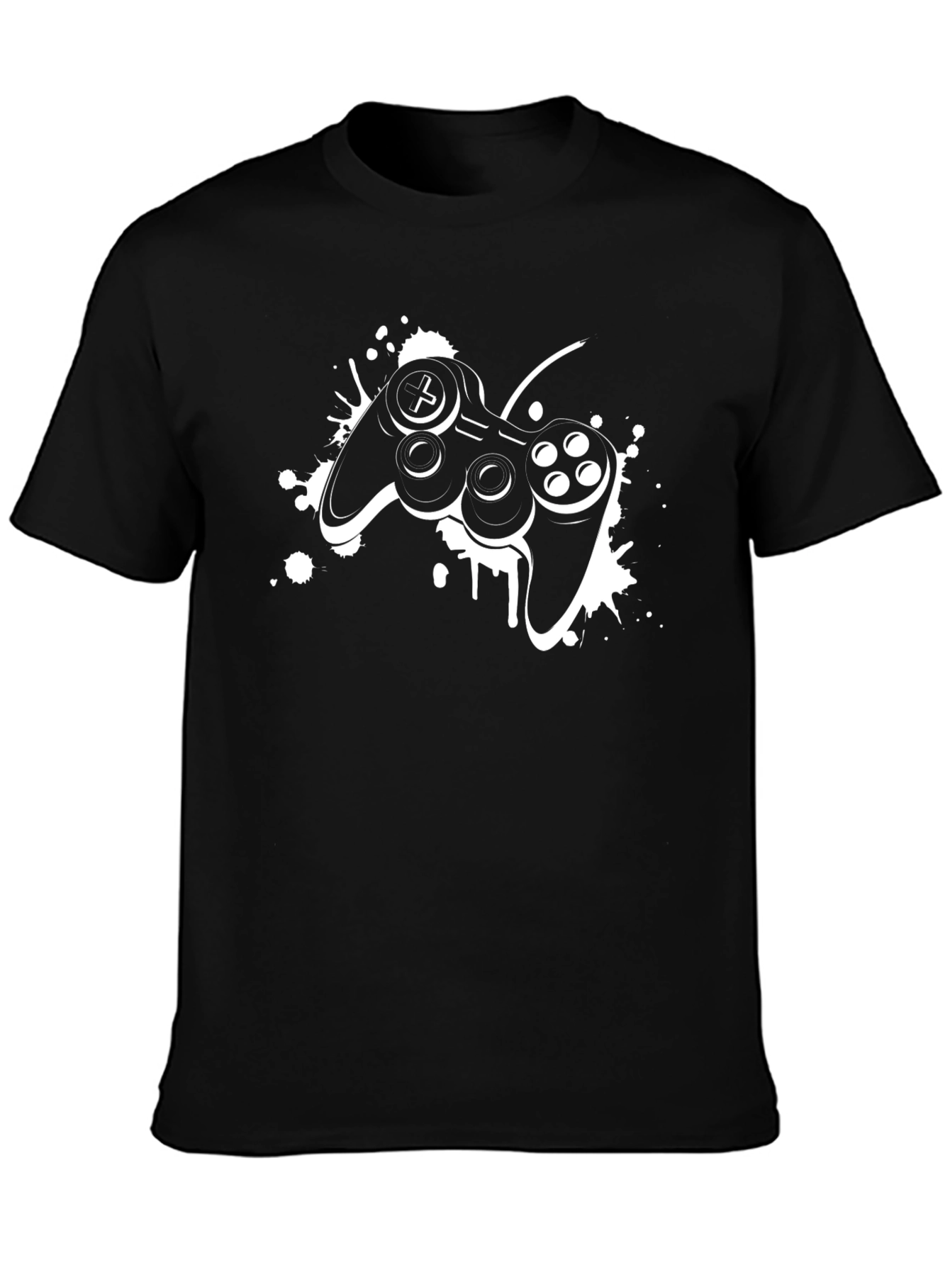 Gaming Controller Graphic Tee - Black