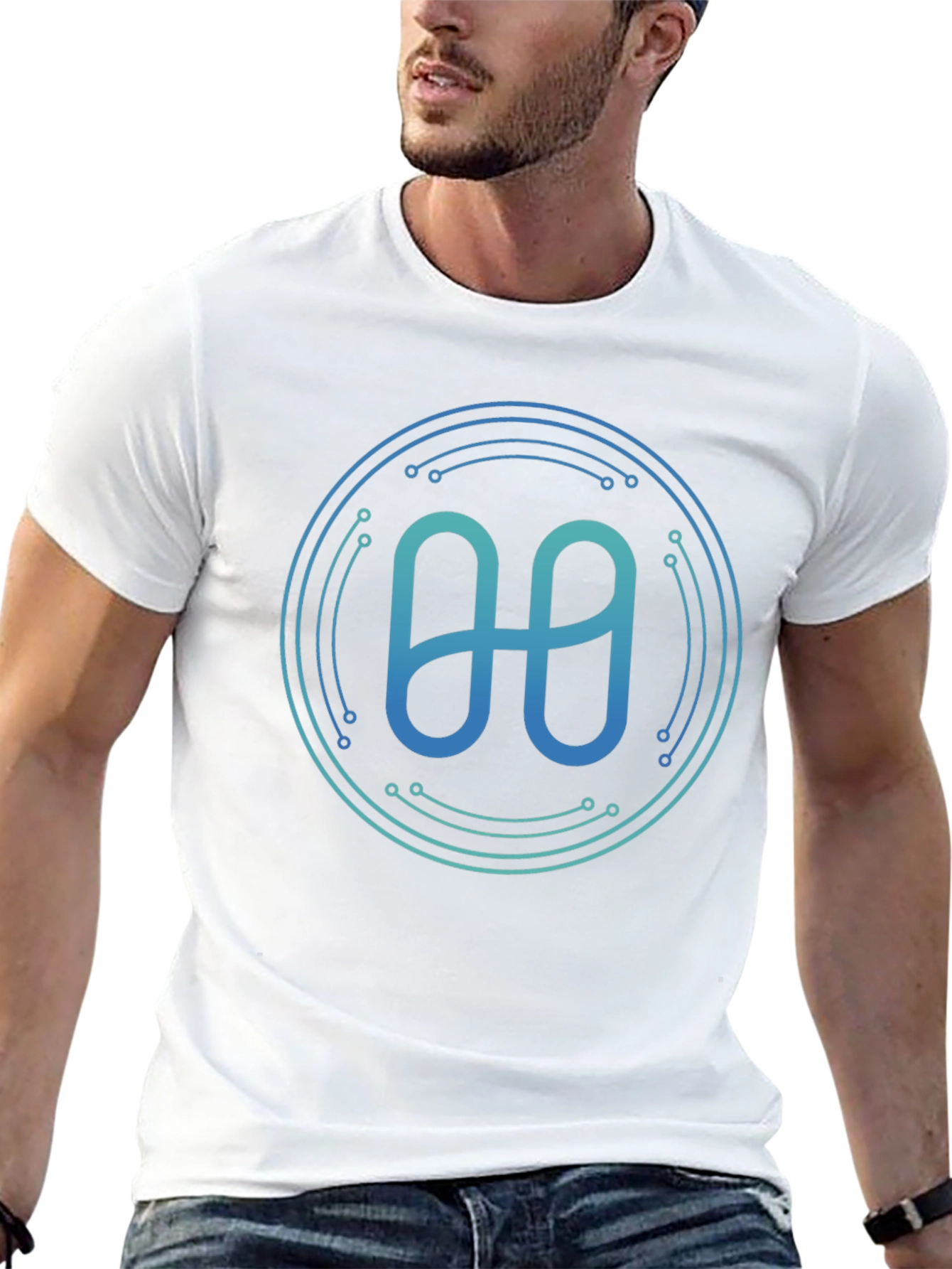 Modern Crypto T-Shirt - Tech Circuit Design