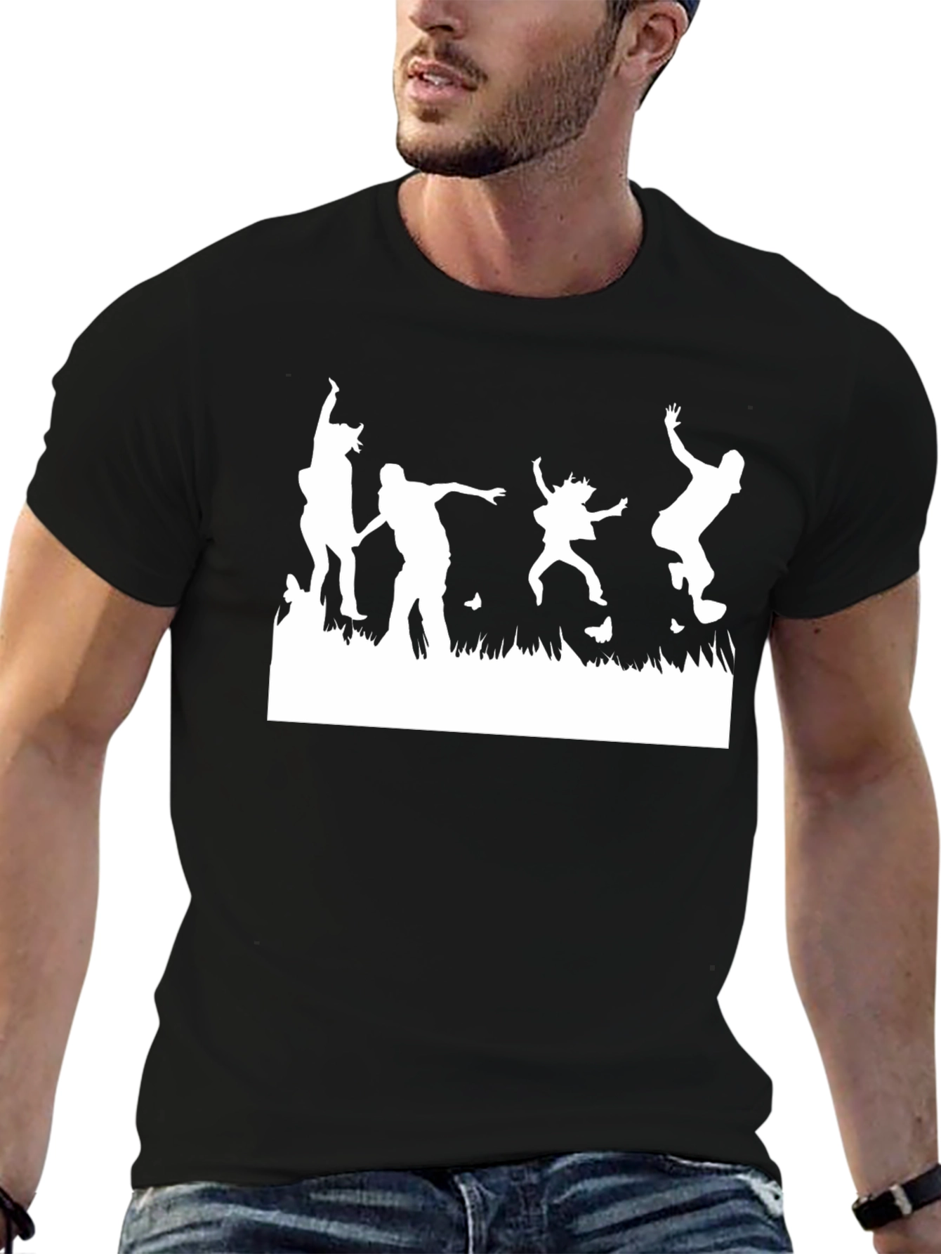 Silhouette Party Black T-Shirt