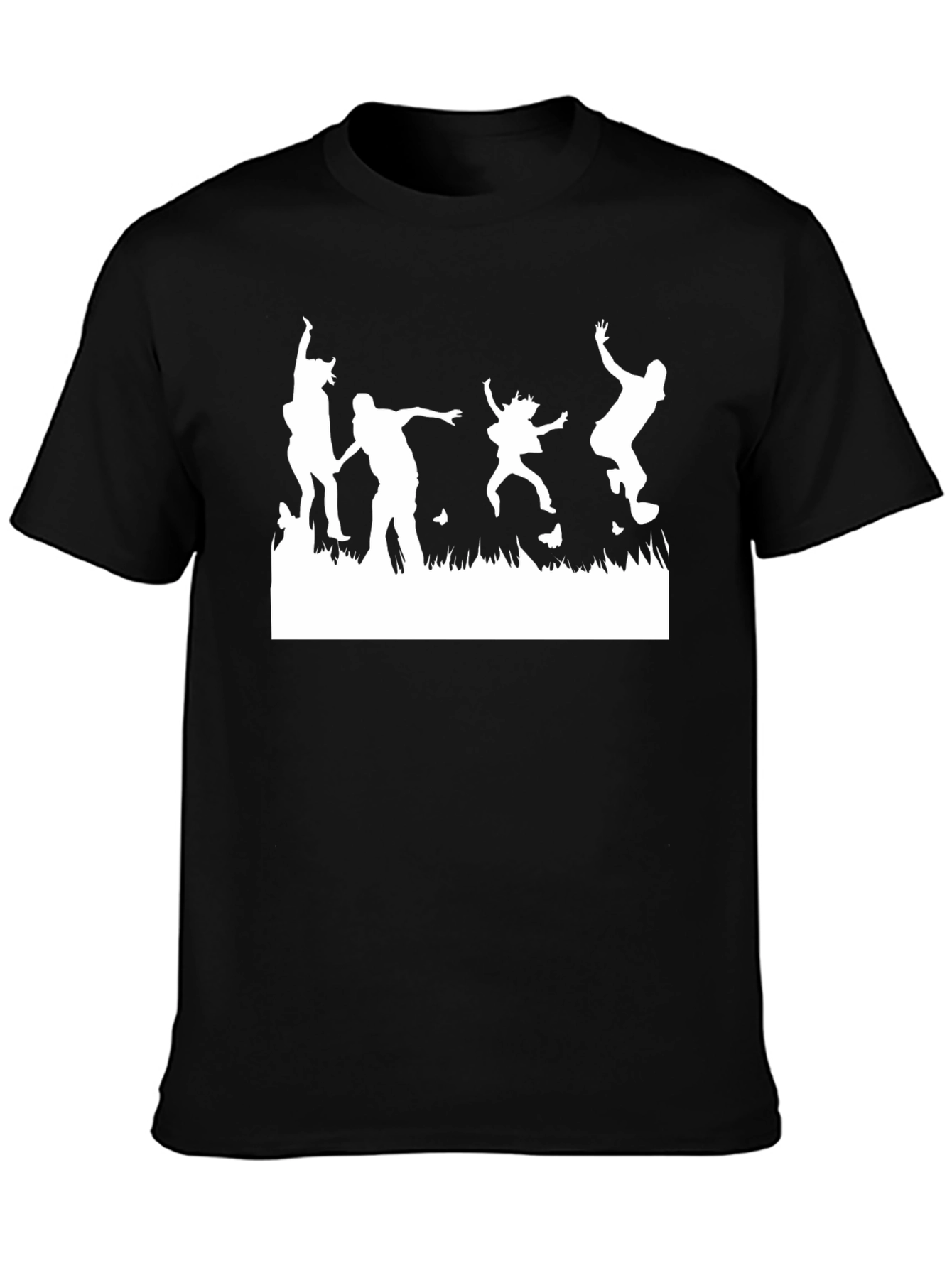 Silhouette Party Black T-Shirt
