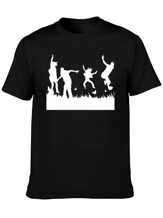 Silhouette Party Black T-Shirt