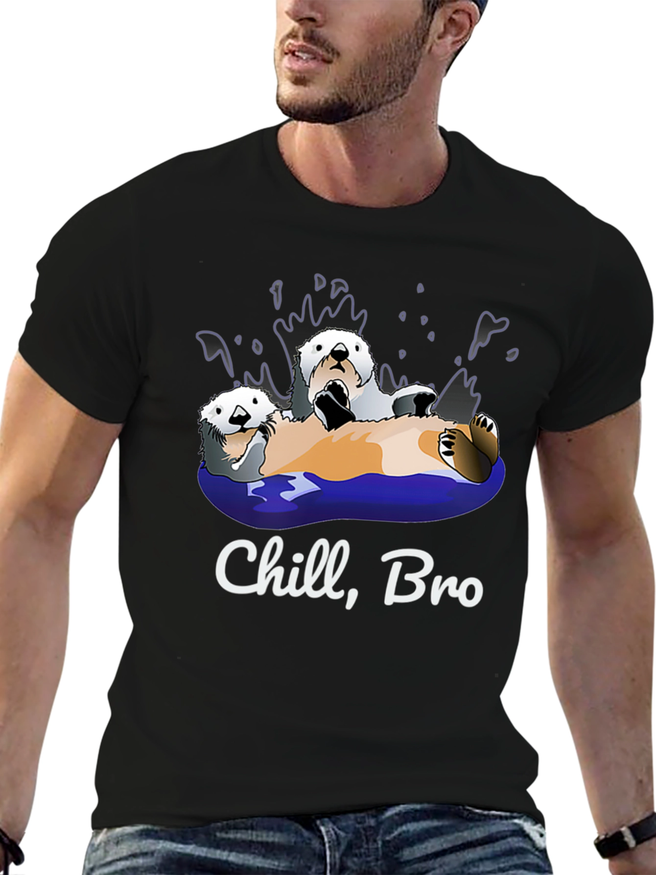 Chill Bro Otters Graphic T-Shirt
