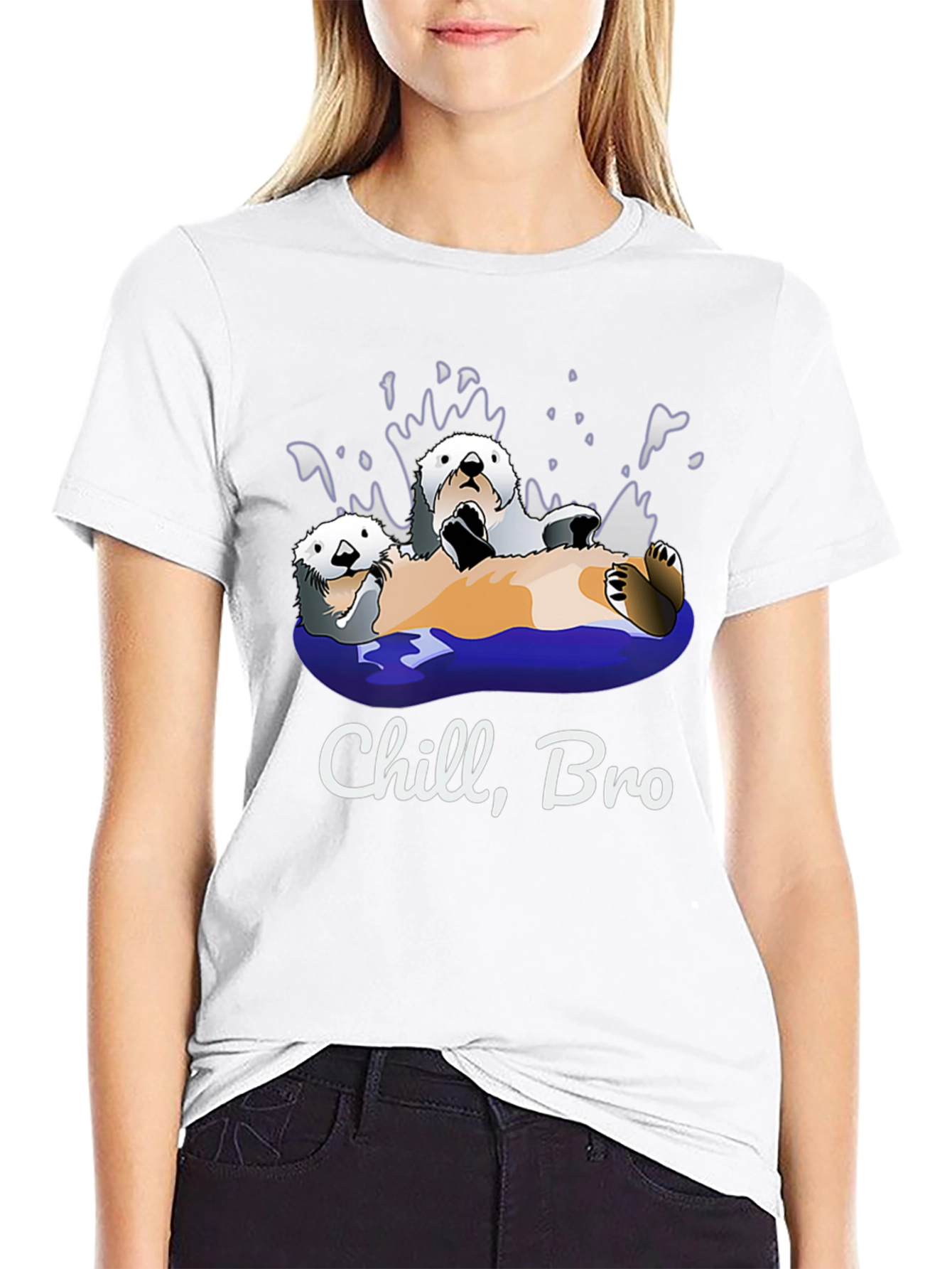 Chill Bro Otters Graphic T-Shirt