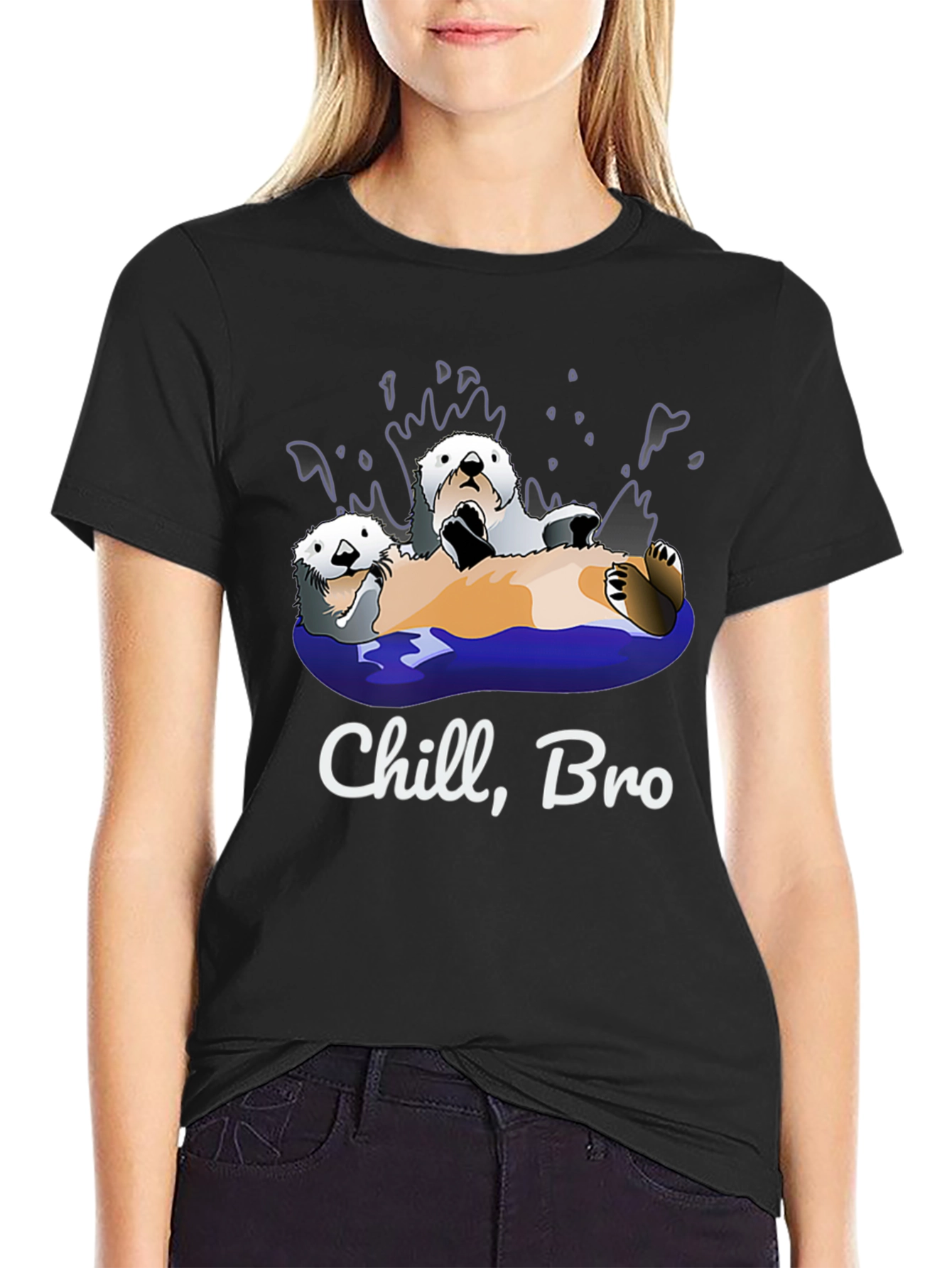 Chill Bro Otters Graphic T-Shirt