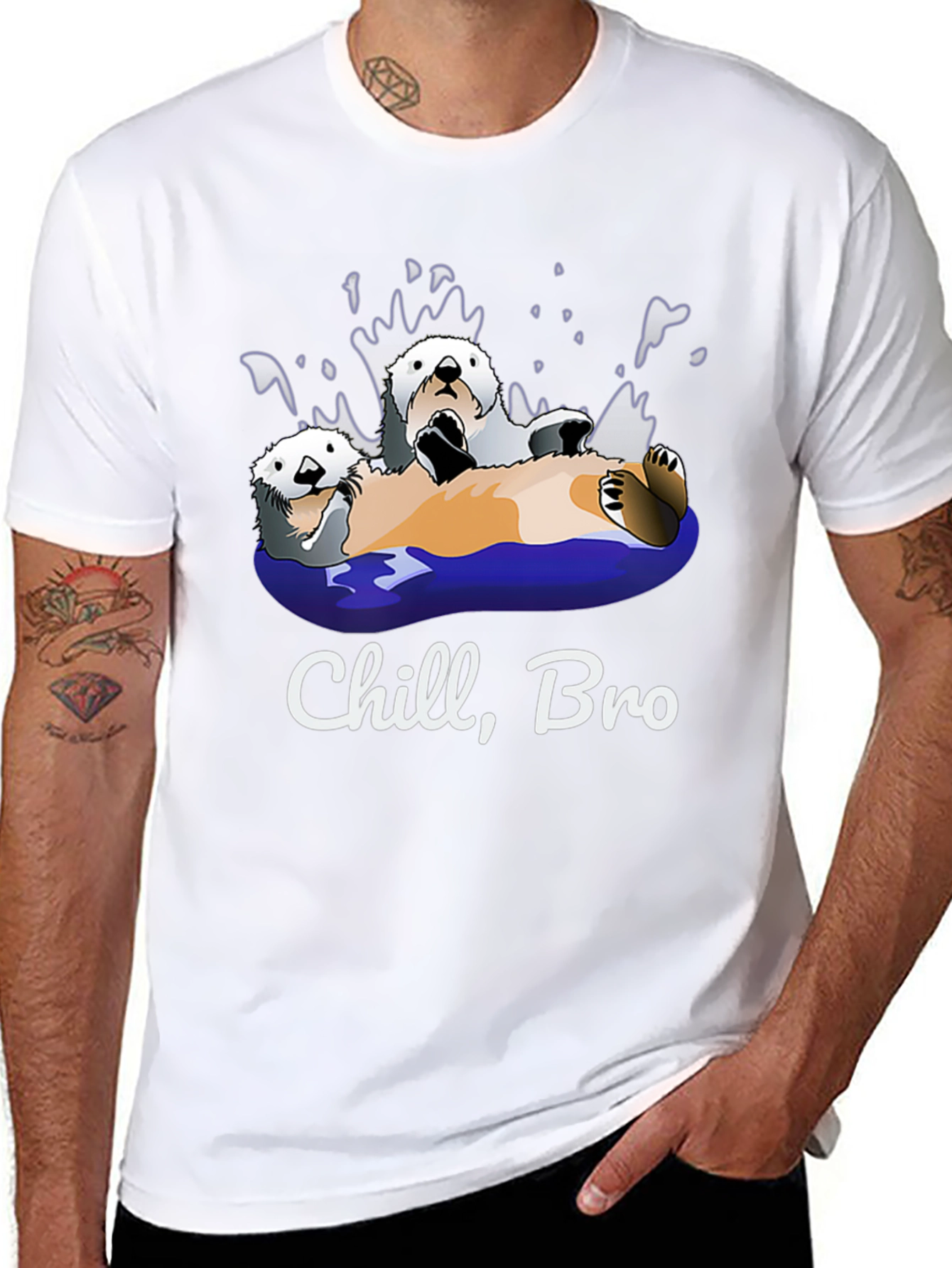 Chill Bro Otters Graphic T-Shirt