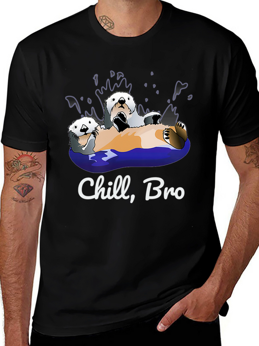 Chill Bro Otters Graphic T-Shirt