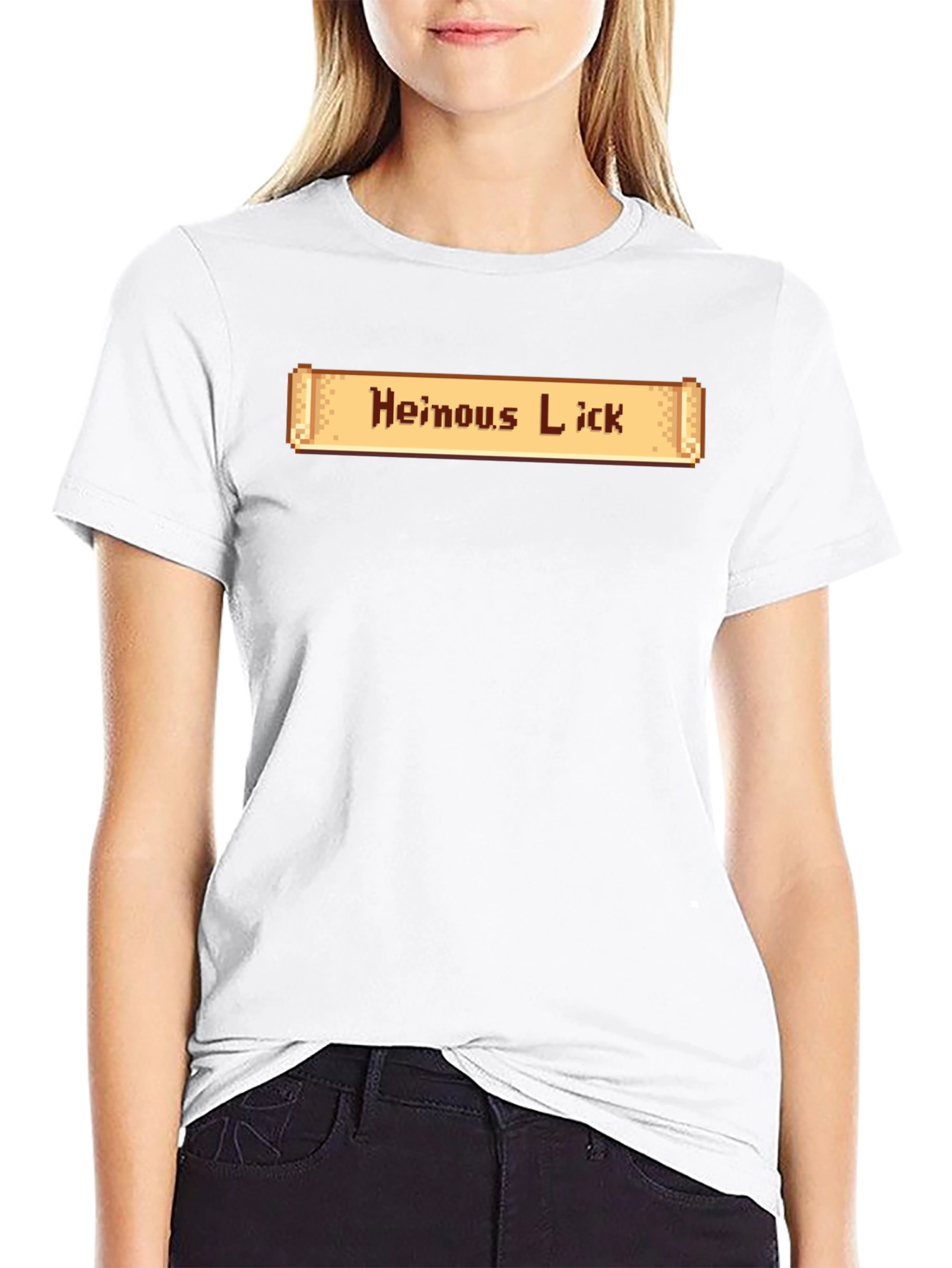 Heinous Lick Pixel Graphic T-Shirt