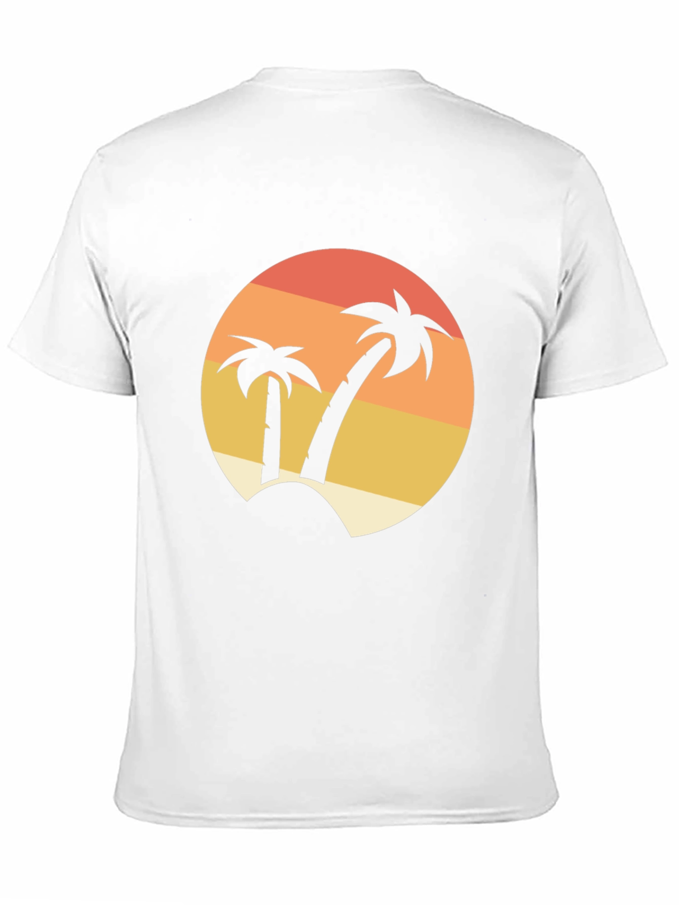Tropical Palm Tree Sunset Graphic T-Shirt