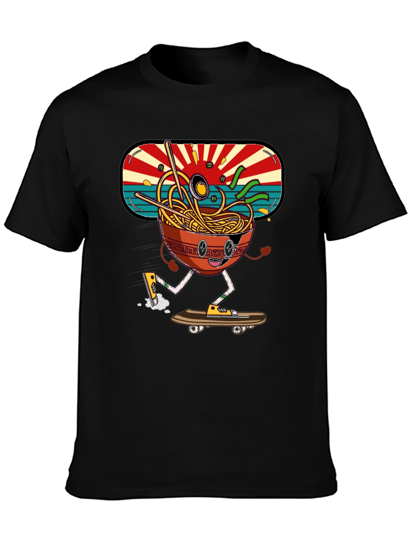 Ramen Skateboarder Graphic Tee