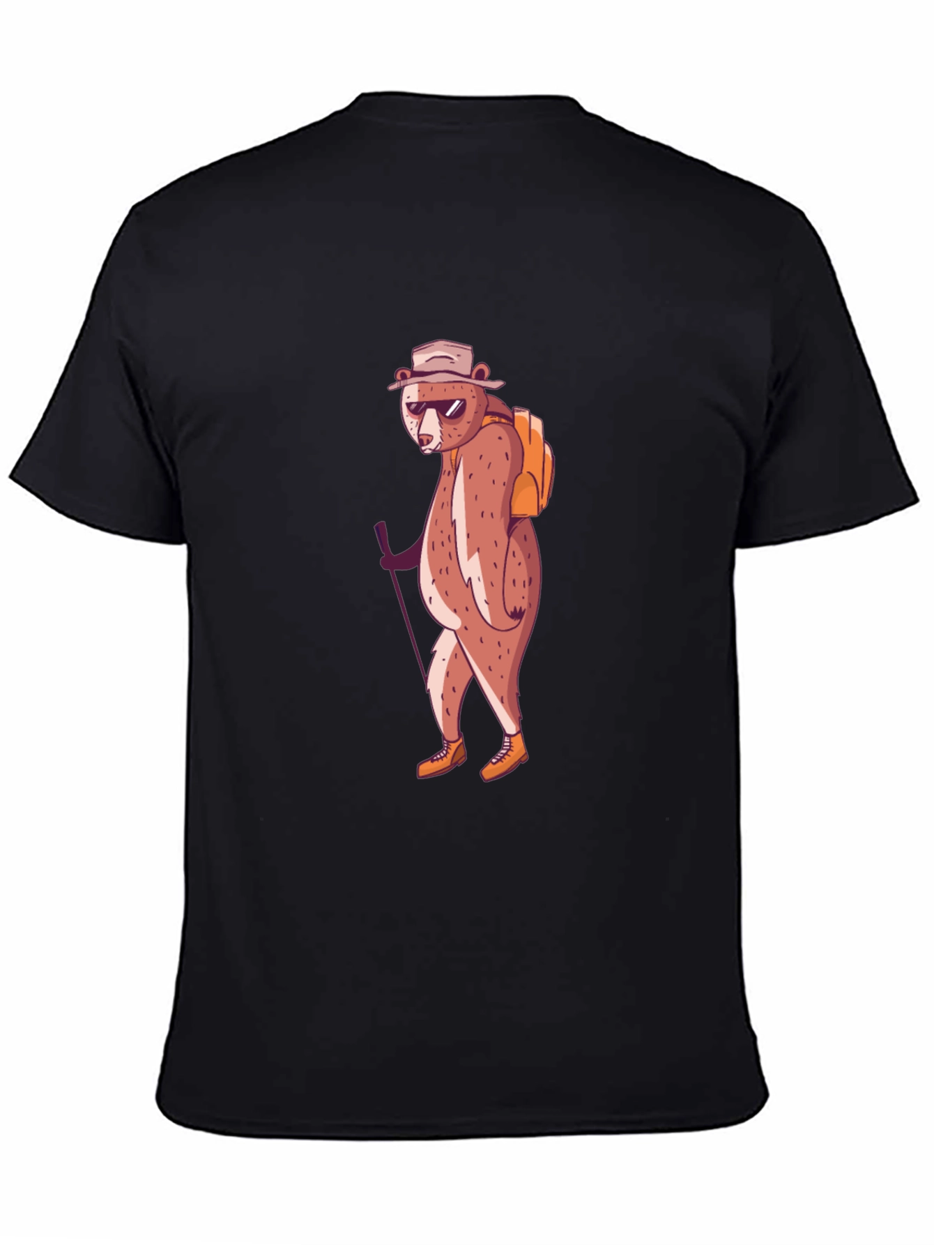Hiking Bear Graphic Tee - Adventure Ready!