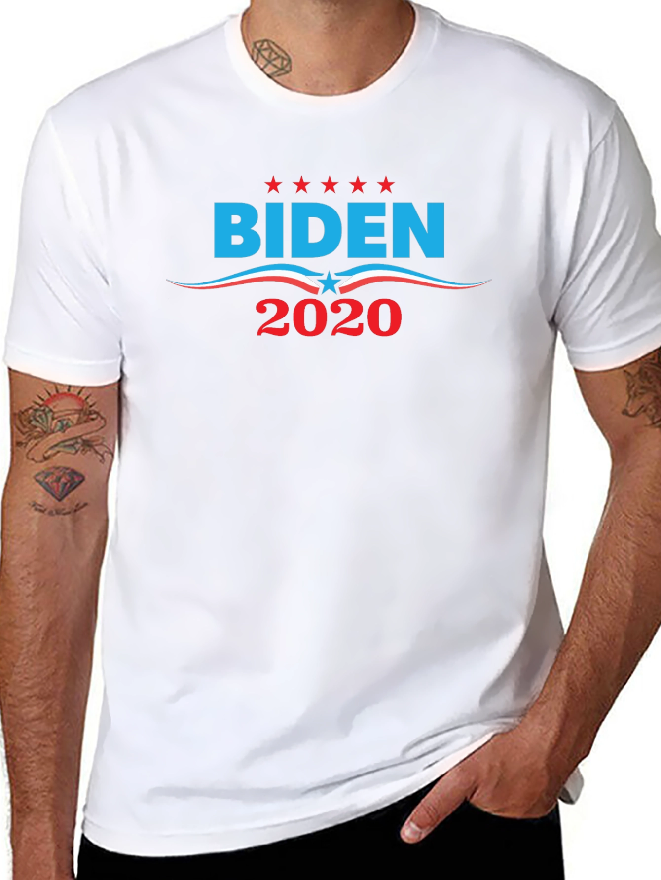 Biden 2020 Graphic Print Black T-Shirt