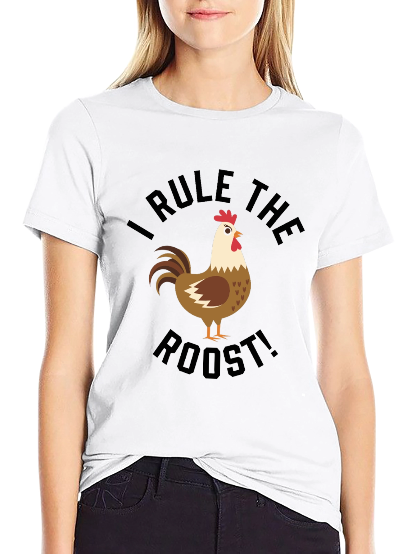 I Rule the Roost! Funny Chicken Graphic T-Shirt