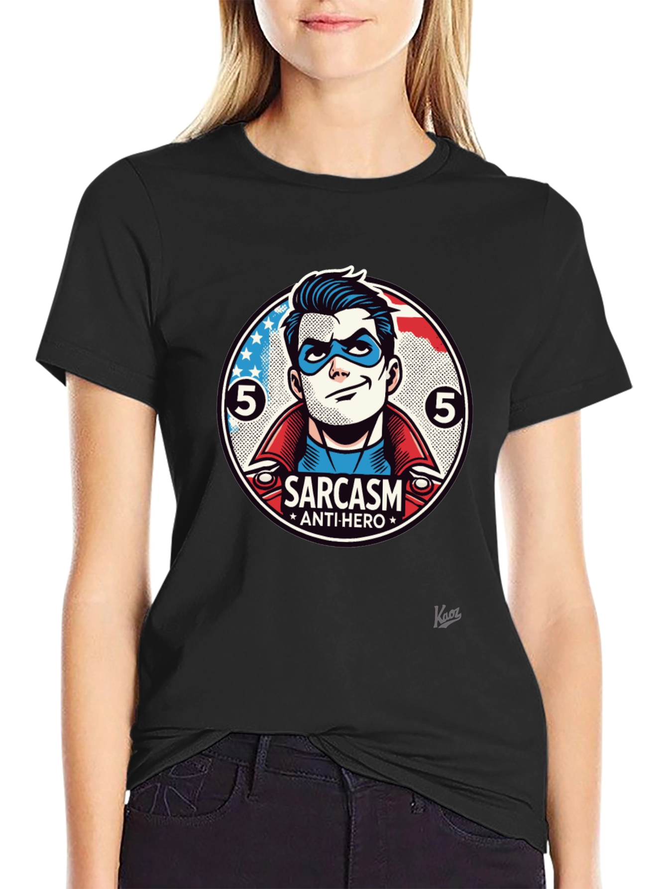 Sarcasm Anti-Hero Graphic T-Shirt