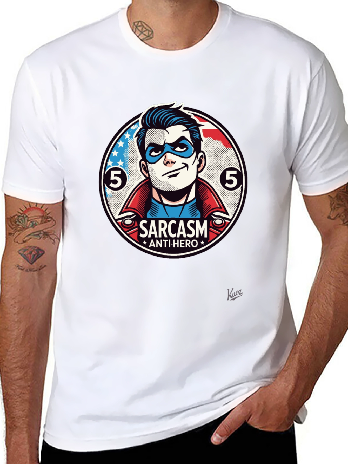 Sarcasm Anti-Hero Graphic T-Shirt