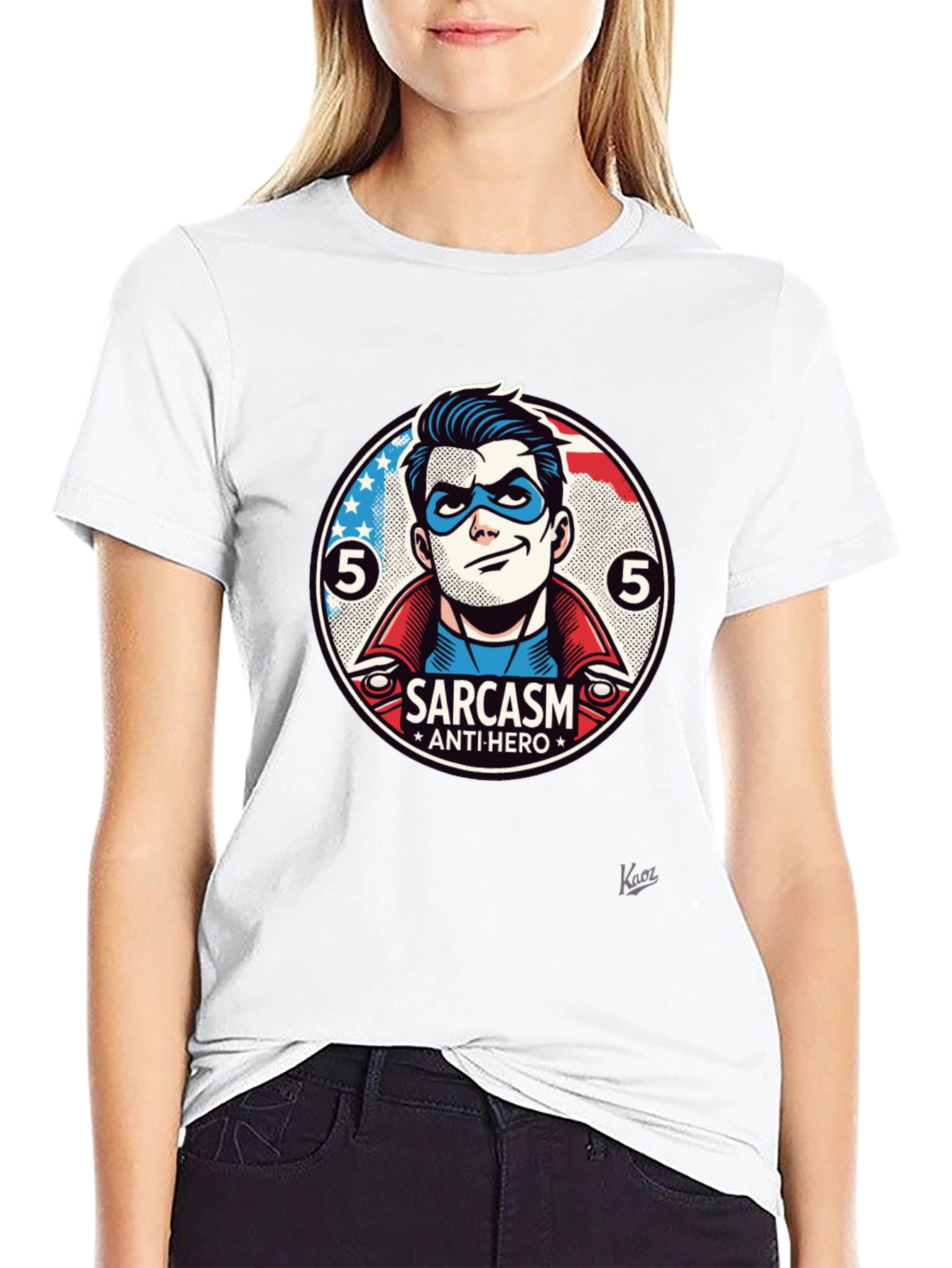 Sarcasm Anti-Hero Graphic T-Shirt