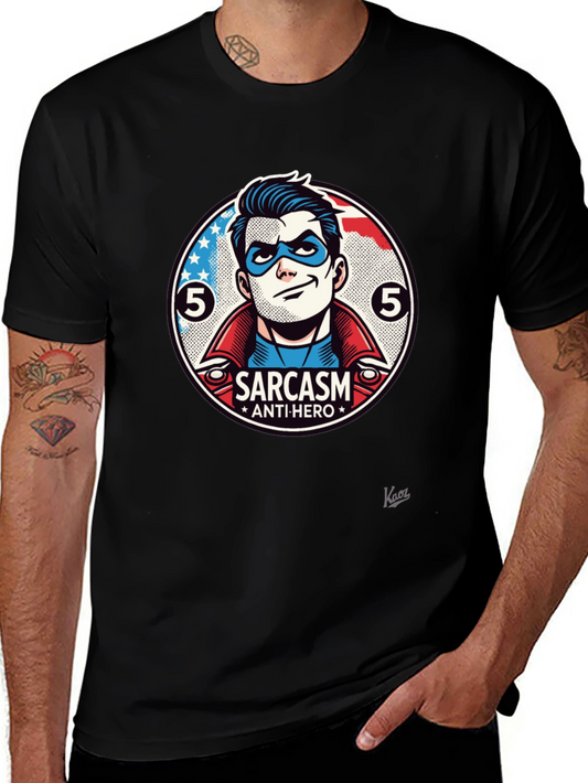 Sarcasm Anti-Hero Graphic T-Shirt