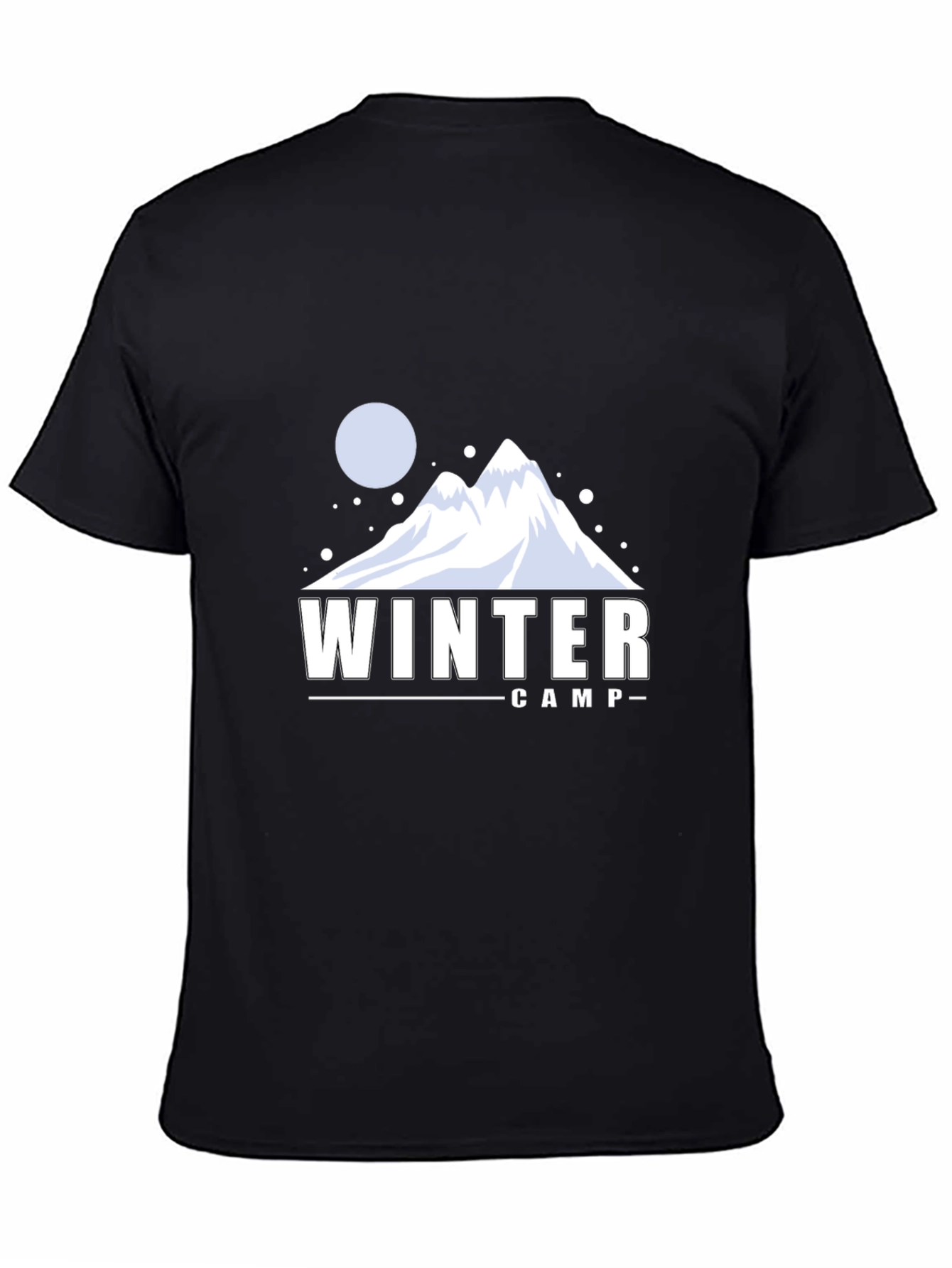 Winter Camp Black Graphic T-Shirt