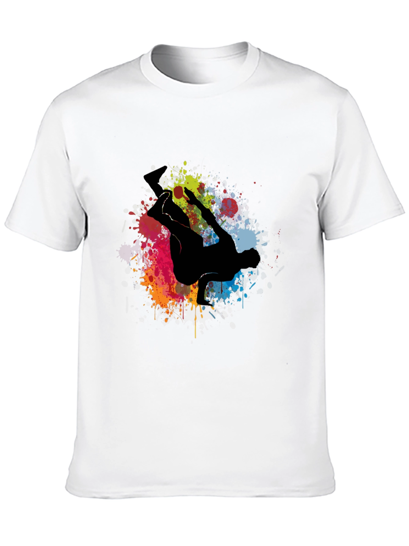 Urban Style T-Shirt with Graffiti Dancer