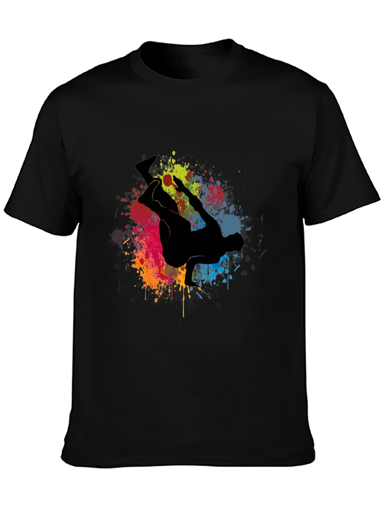 Urban Style T-Shirt with Graffiti Dancer