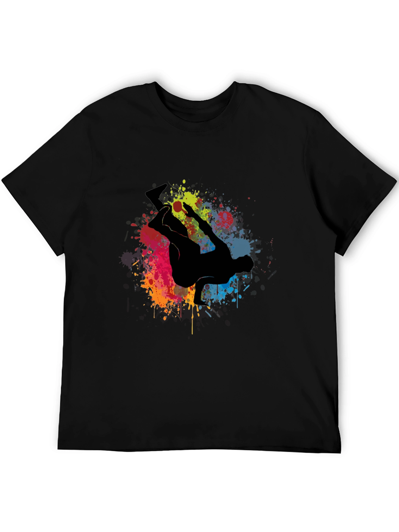 Urban Style T-Shirt with Graffiti Dancer