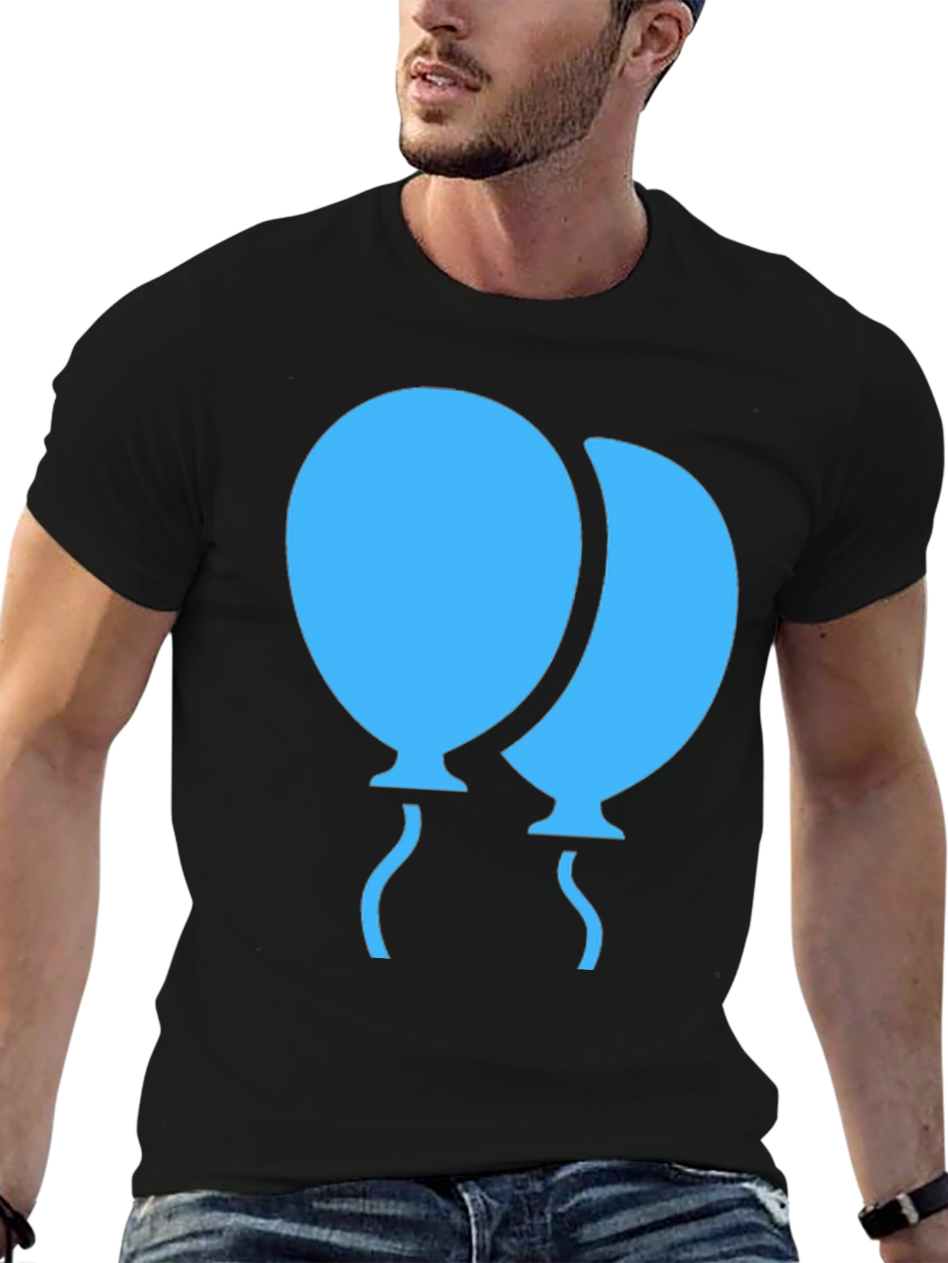 Balloon Graphic Tee - Unique Party Shirt