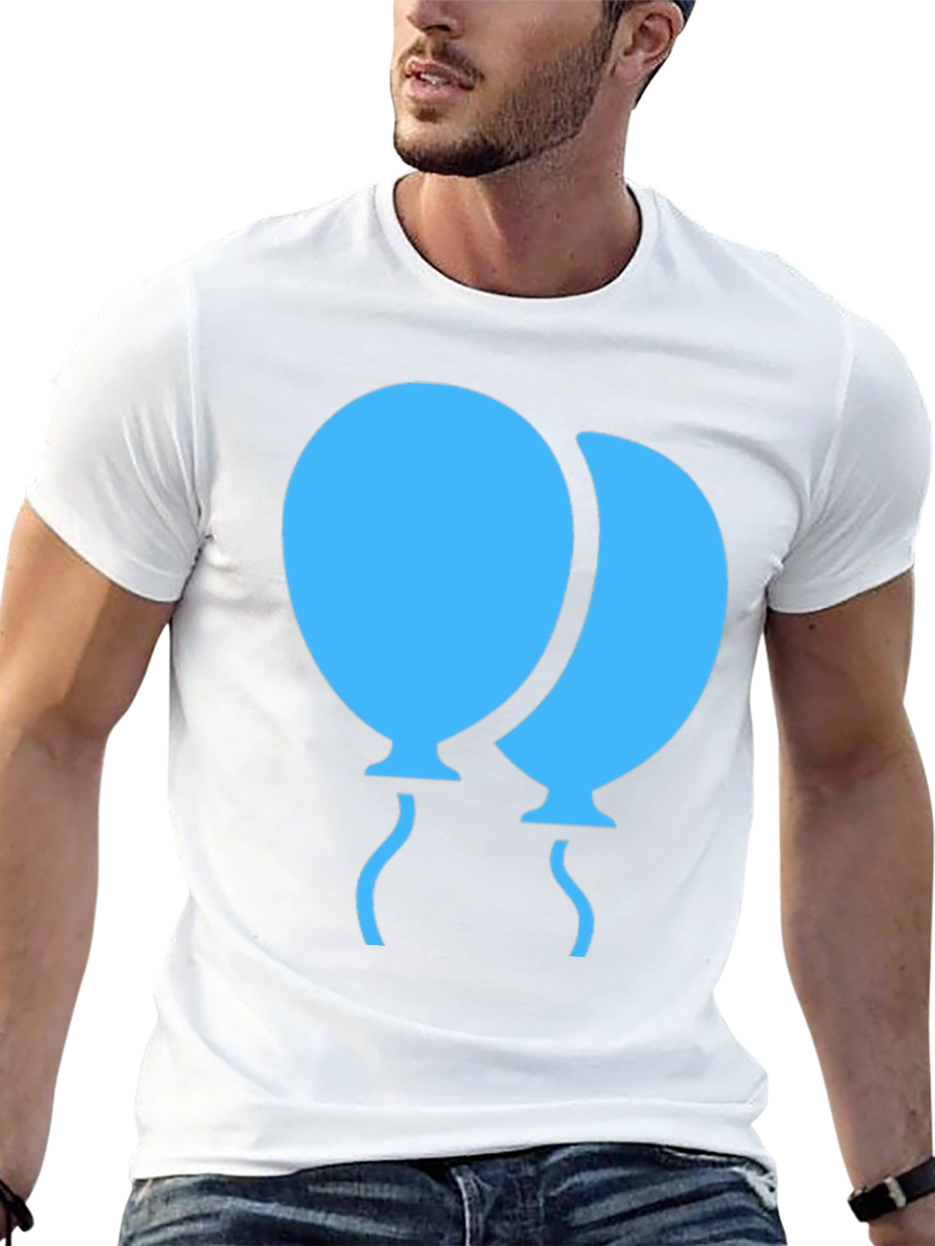 Balloon Graphic Tee - Unique Party Shirt