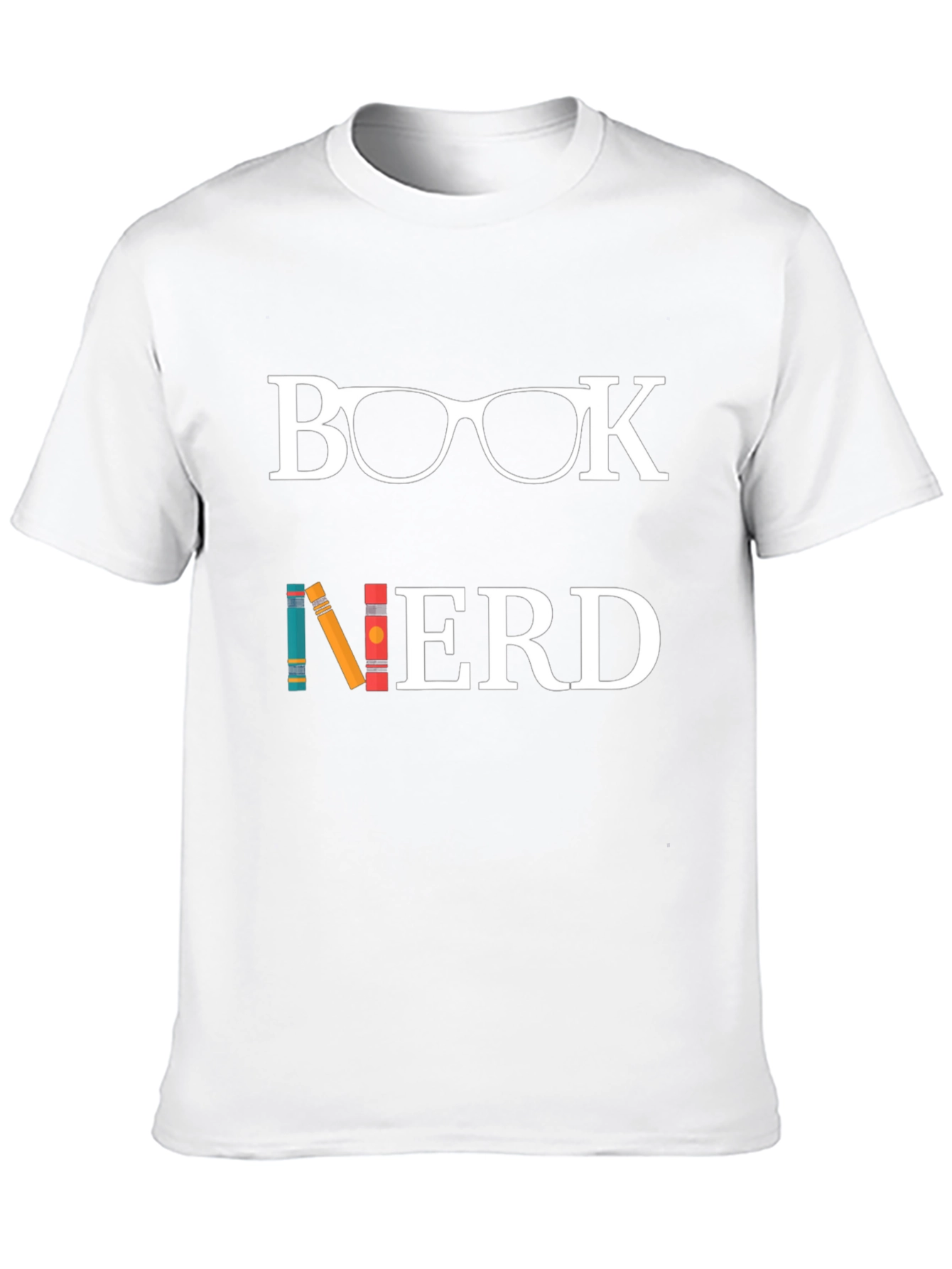 Book Nerd Graphic Tee - Black Cotton T-Shirt