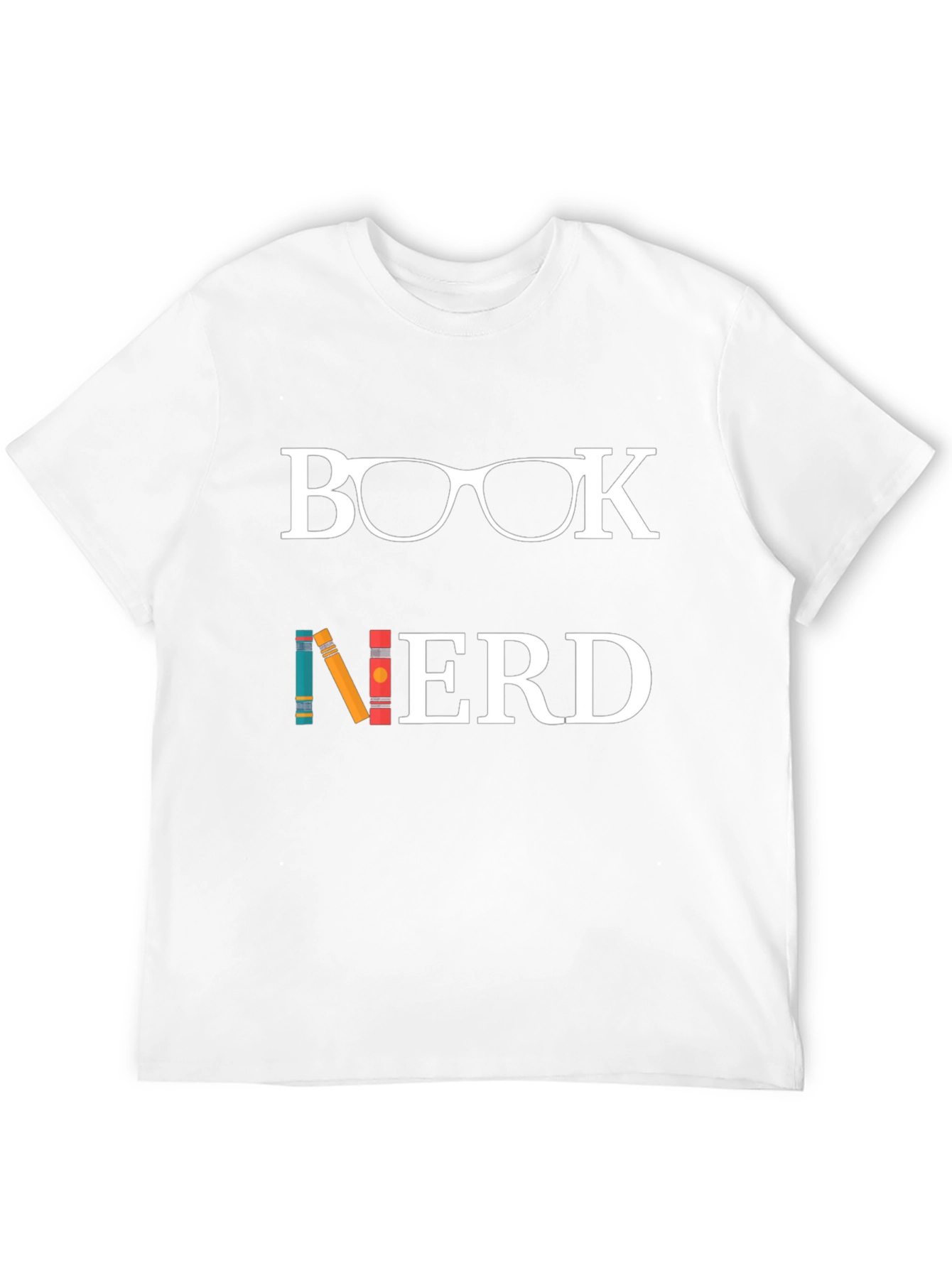 Book Nerd Graphic Tee - Black Cotton T-Shirt