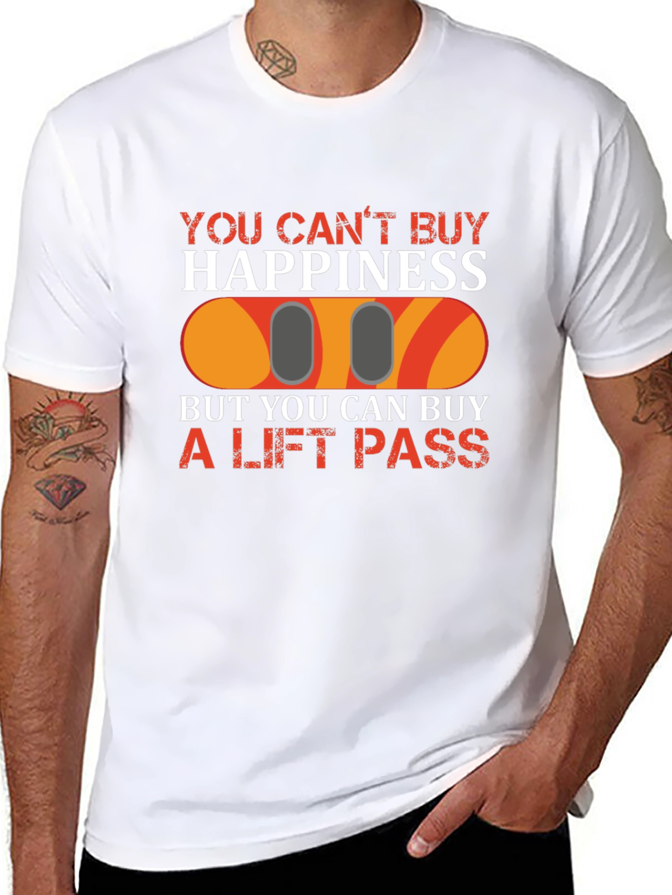Ski Lift Pass T-Shirt: Buy Happiness!