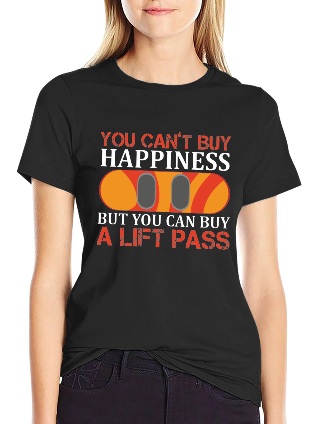 Ski Lift Pass T-Shirt: Buy Happiness!