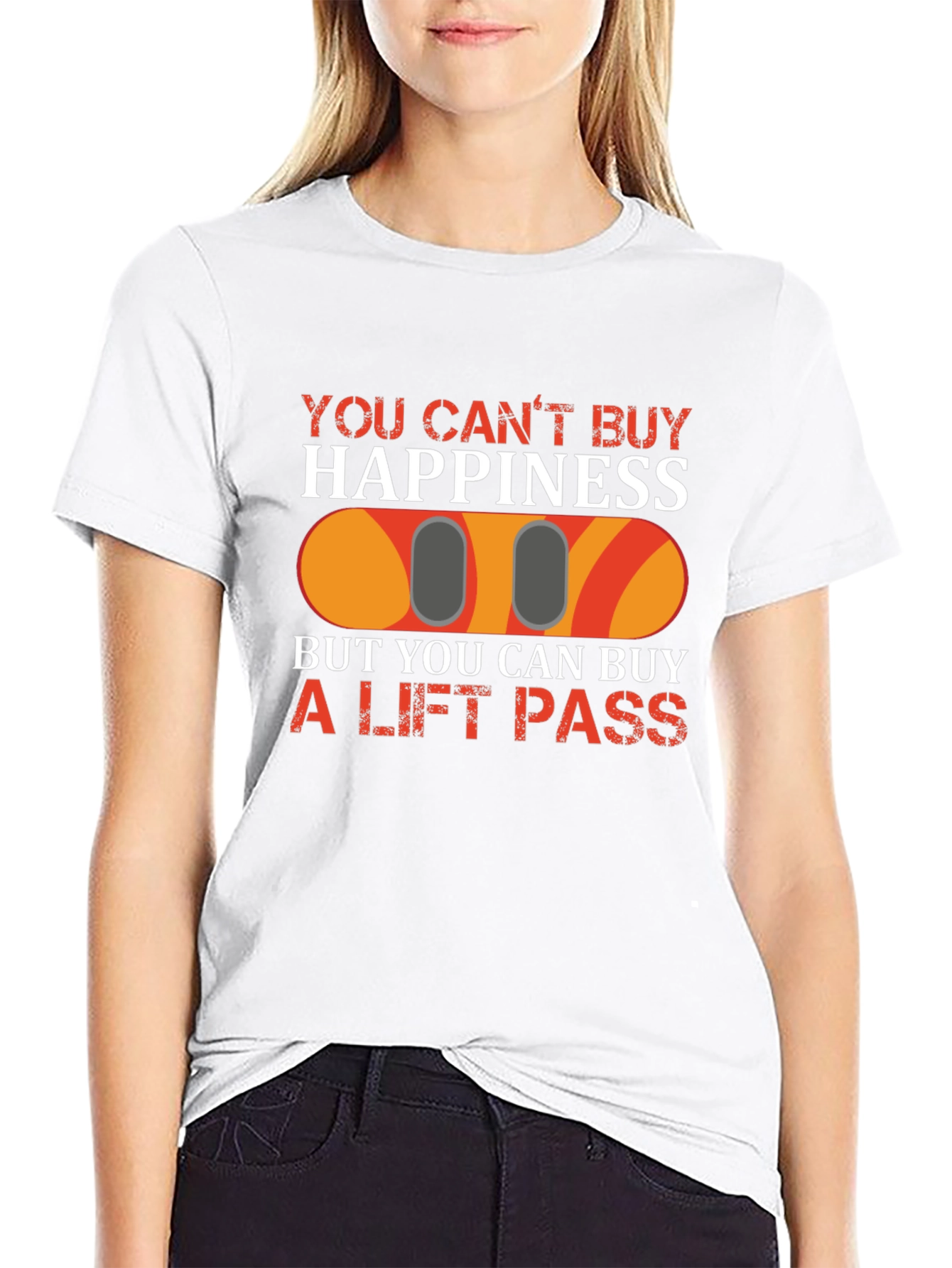 Ski Lift Pass T-Shirt: Buy Happiness!
