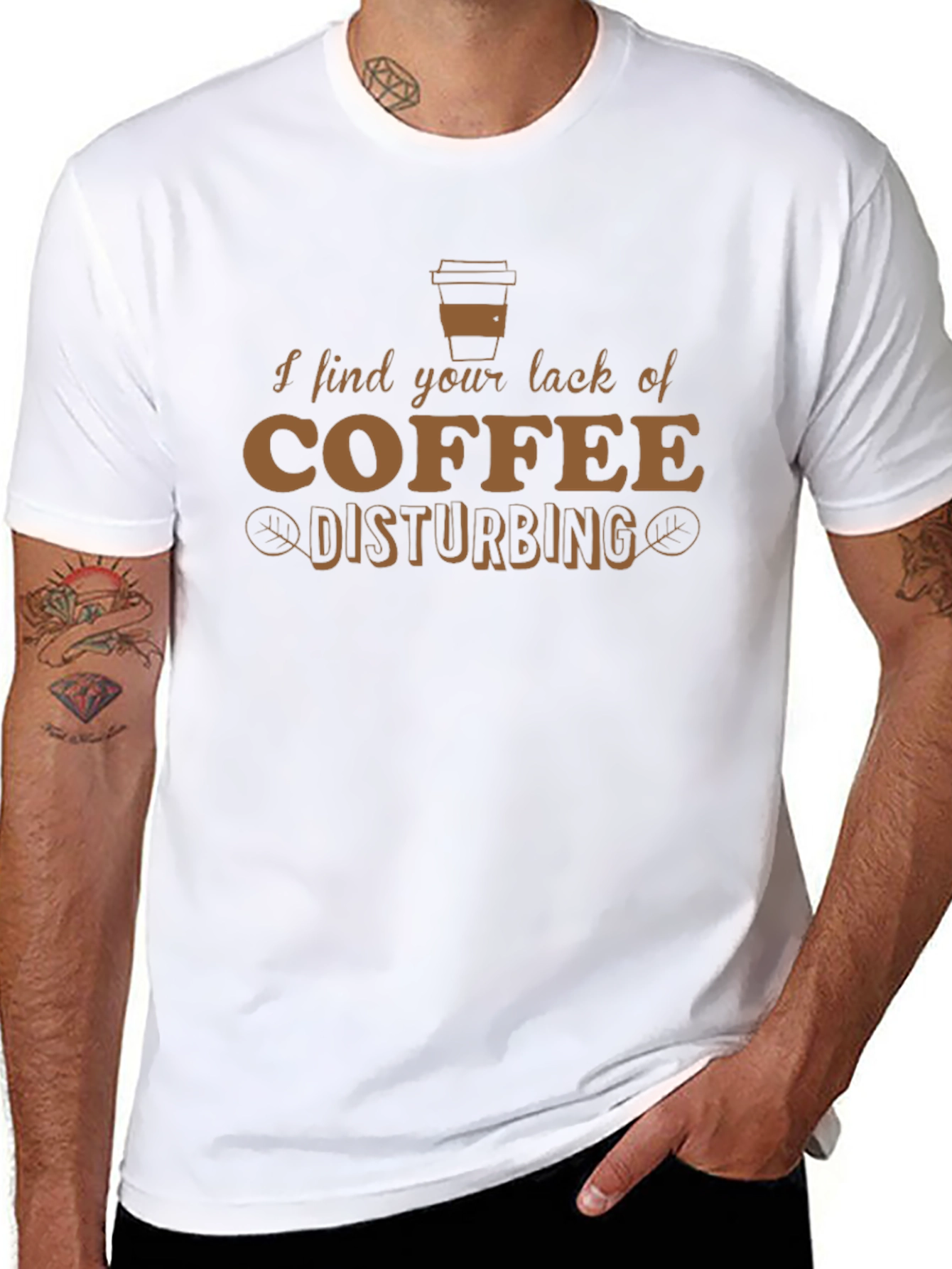 Funny Coffee Lover T-Shirt - Disturbing Lack of Coffee