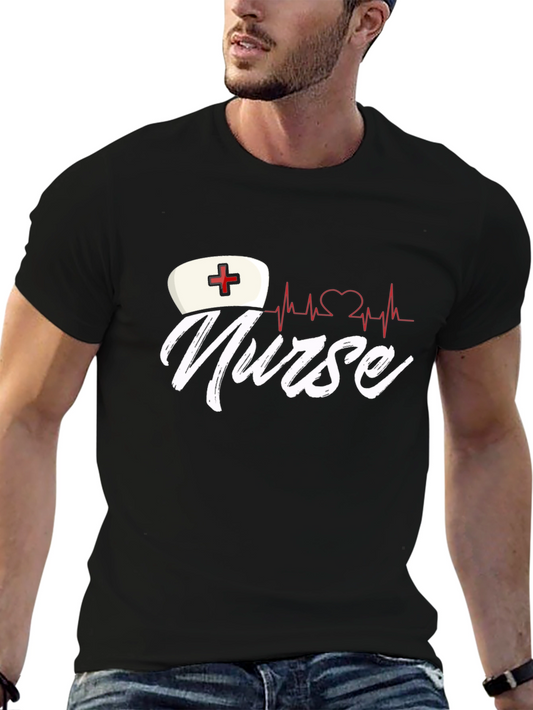 Nurse Heartbeat Graphic T-Shirt