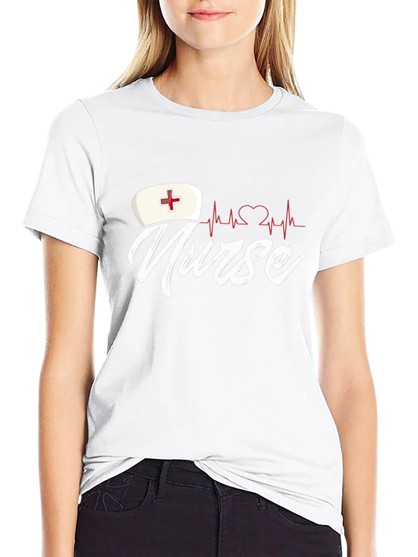 Nurse Heartbeat Graphic T-Shirt