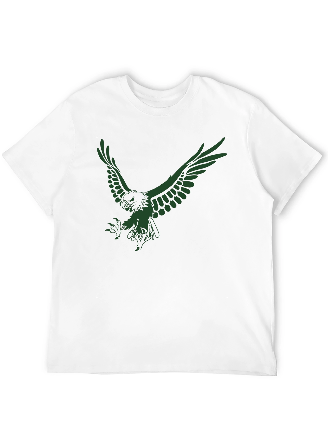 Mens Black Eagle Graphic T-Shirt