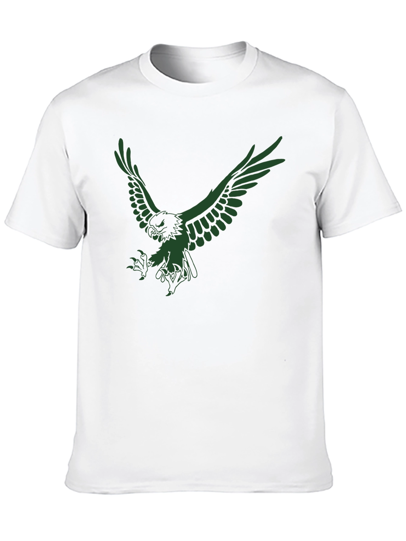 Mens Black Eagle Graphic T-Shirt
