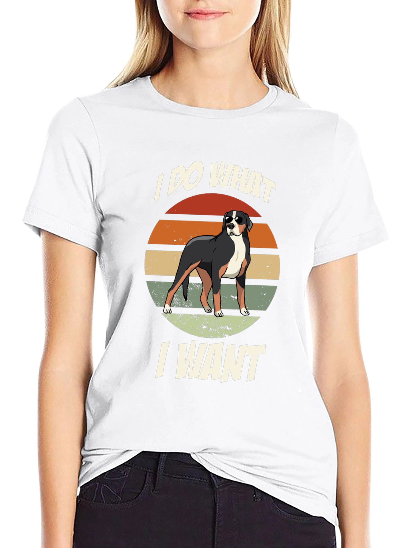 I DO WHAT I WANT Dog Graphic T-Shirt