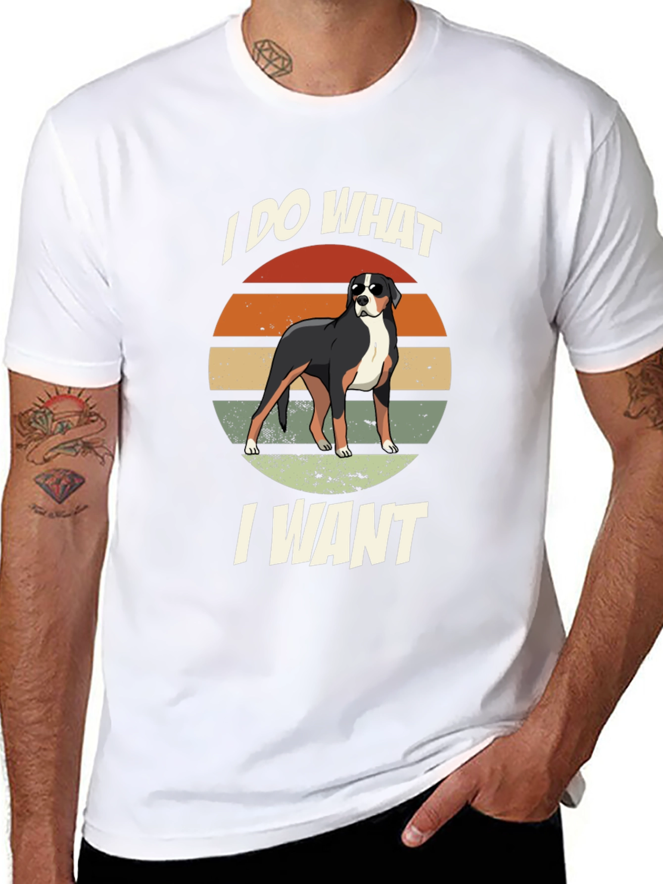 I DO WHAT I WANT Dog Graphic T-Shirt