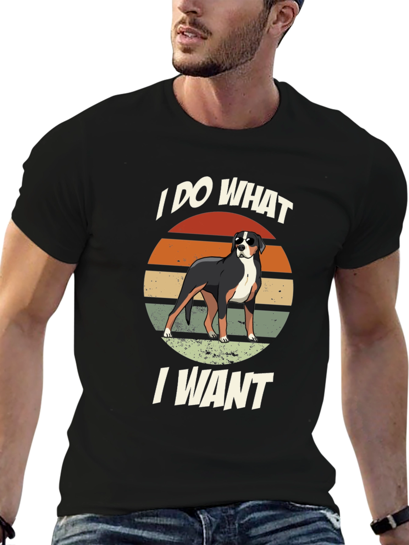 I DO WHAT I WANT Dog Graphic T-Shirt