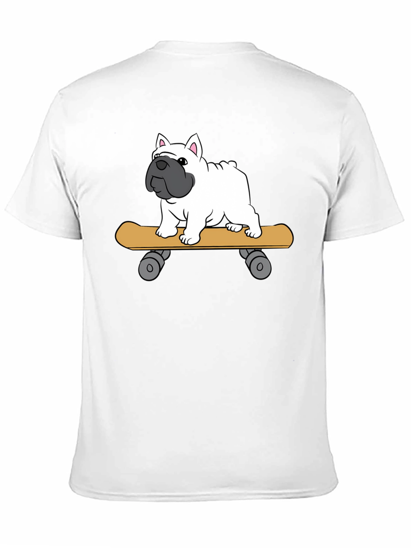 Skateboarding Bulldog T-Shirt - Cool Graphic Tee