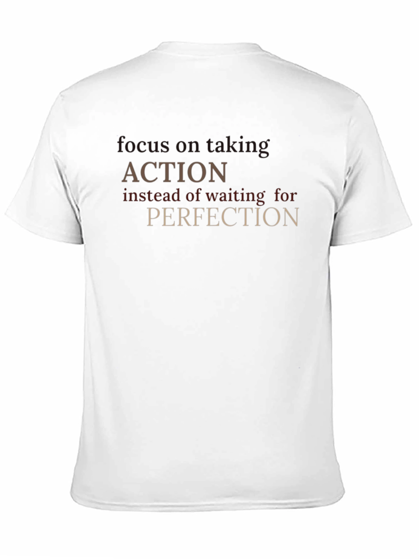 Action Over Perfection Graphic T-Shirt