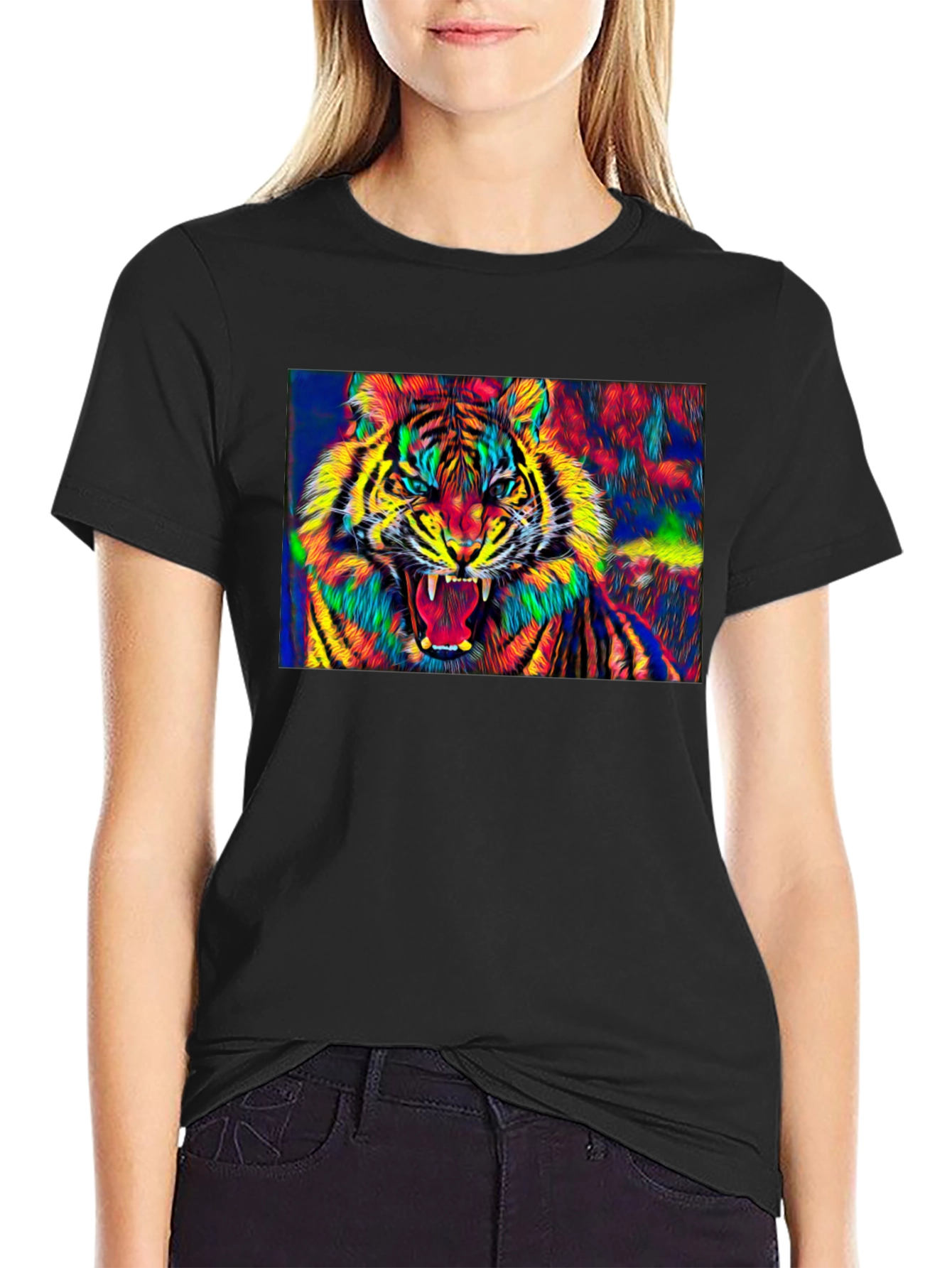 Vibrant Tiger Graphic Tee - Bold Style