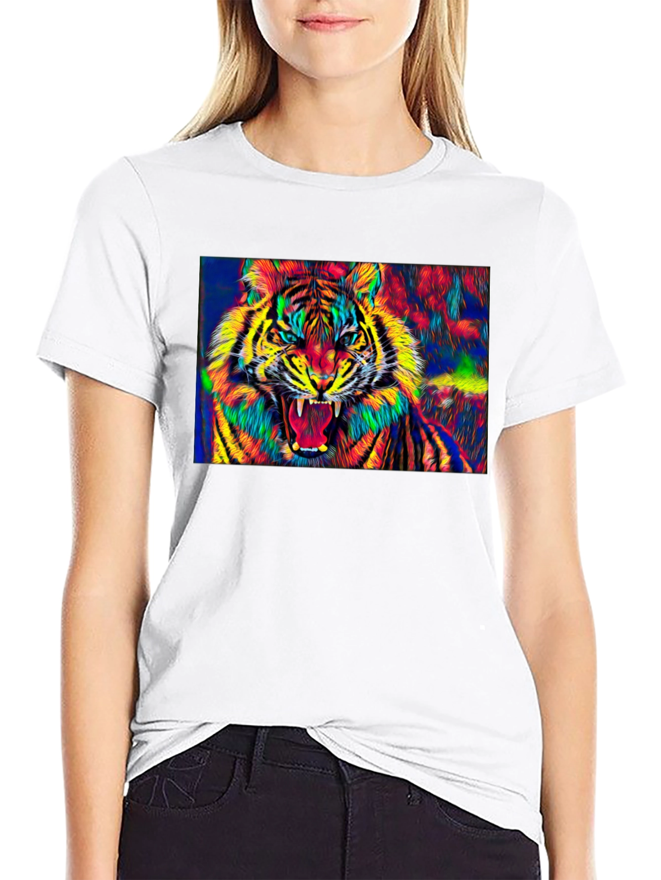 Vibrant Tiger Graphic Tee - Bold Style