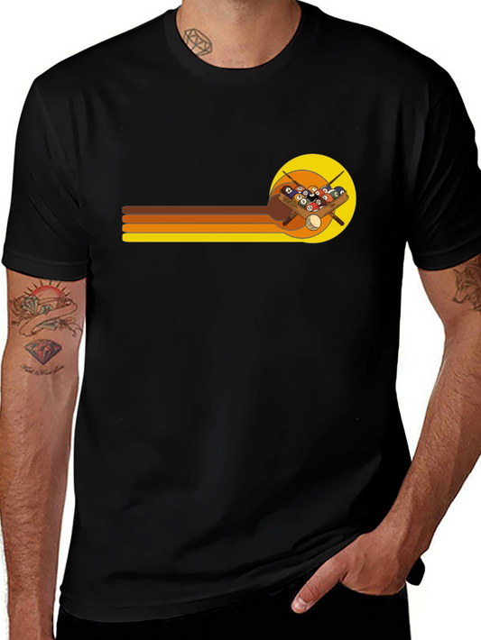 Retro Billiards Graphic T-Shirt