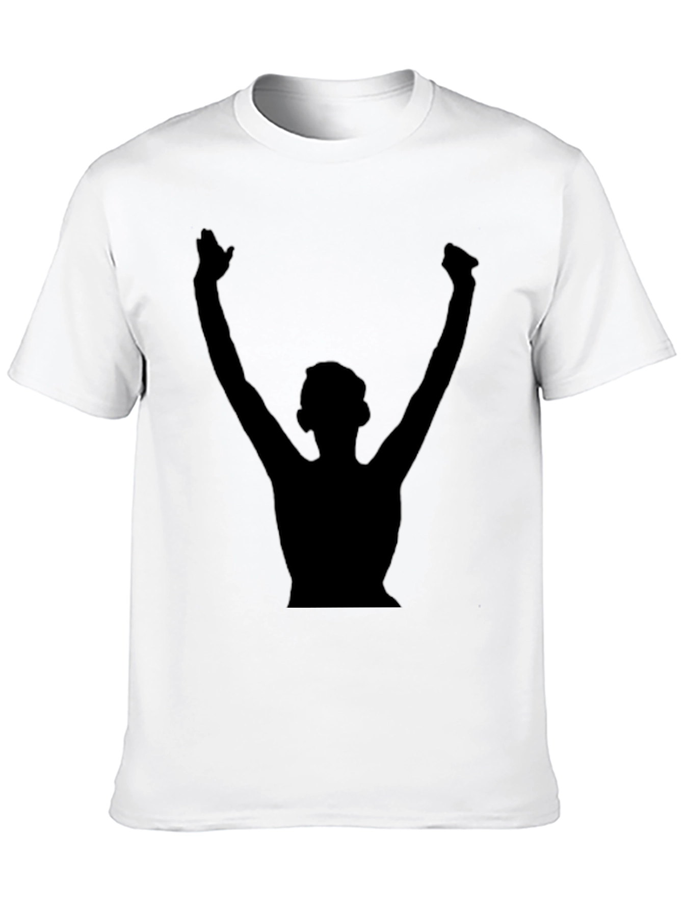 Silhouette Winner Black T-Shirt | Casual Graphic Tee