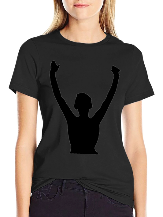 Silhouette Winner Black T-Shirt | Casual Graphic Tee