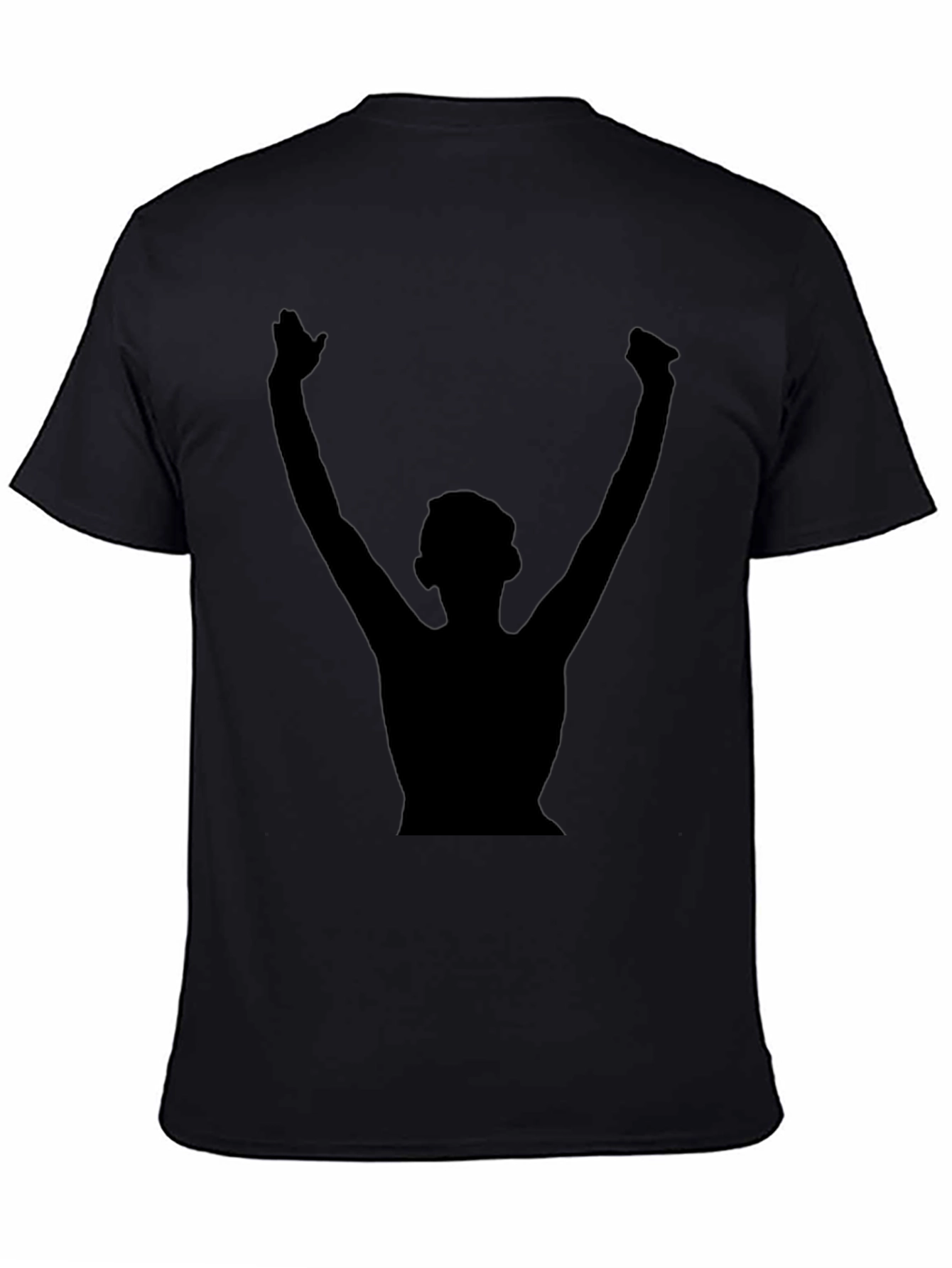 Silhouette Winner Black T-Shirt | Casual Graphic Tee