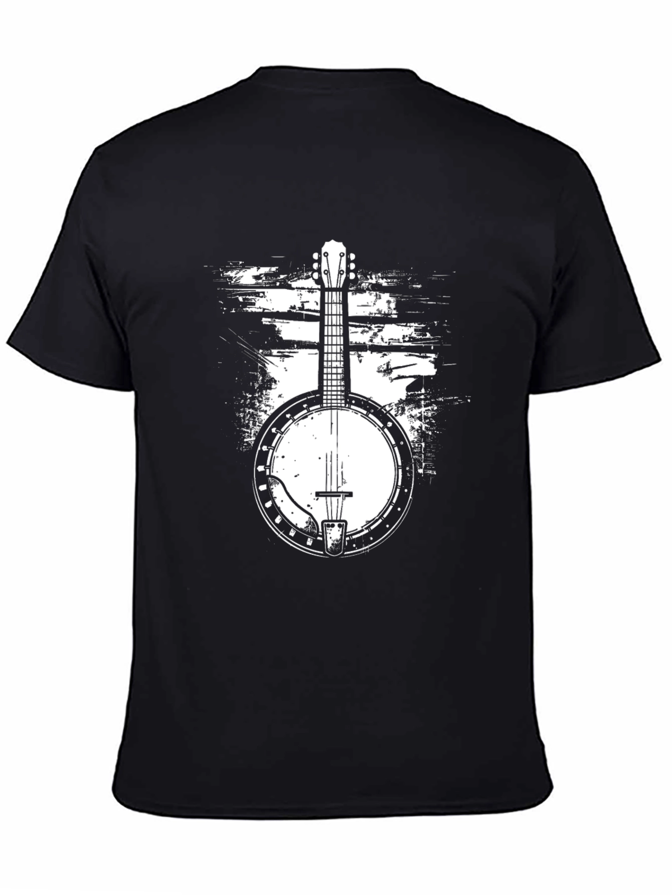 Banjo Graphic Tee - Black Music T-Shirt